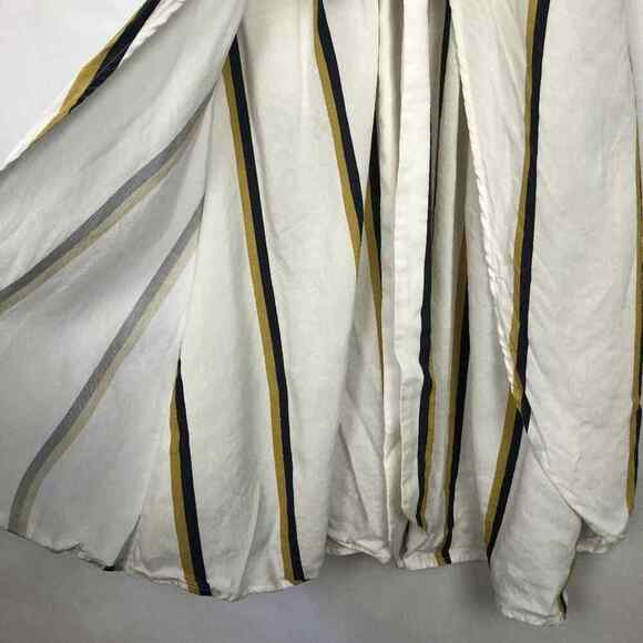 Sancia Anika Linen Blend Striped Midi Dress Size Small - Picture 8 of 16